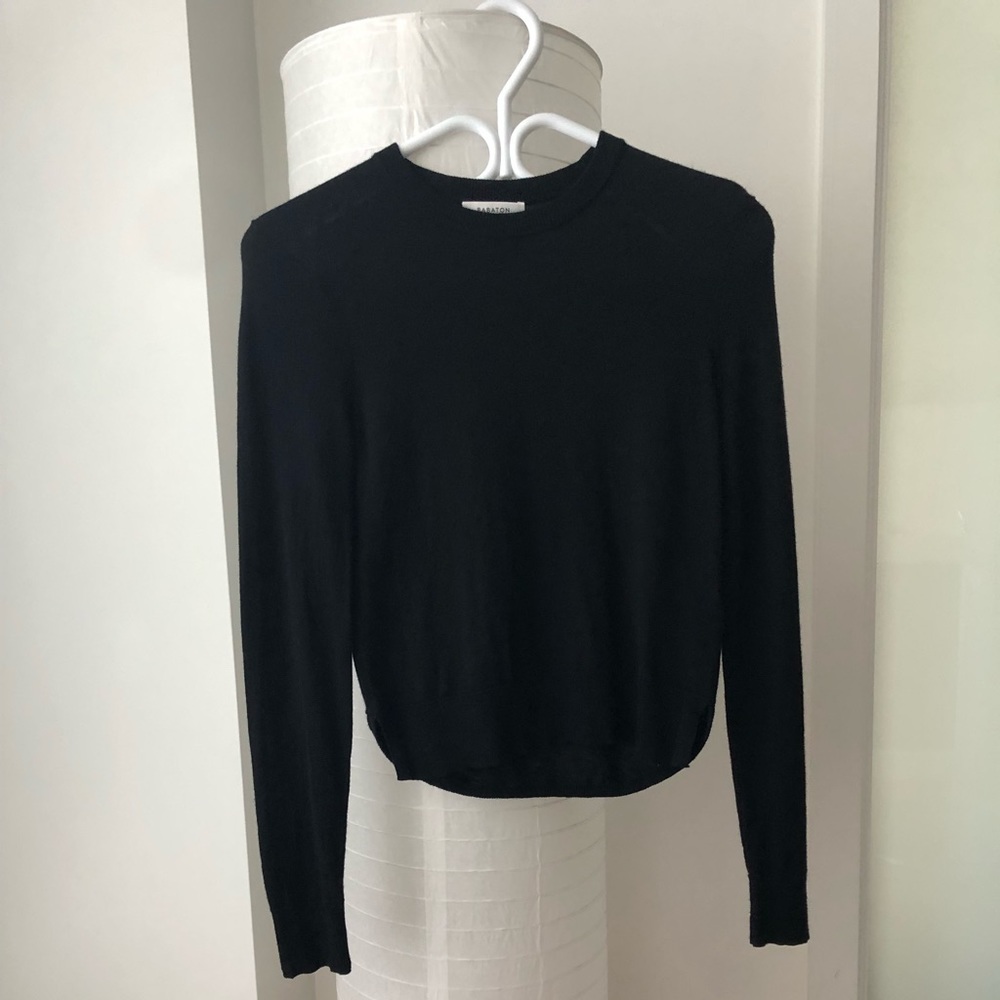Babaton crew neck wool blend sweater in size XS